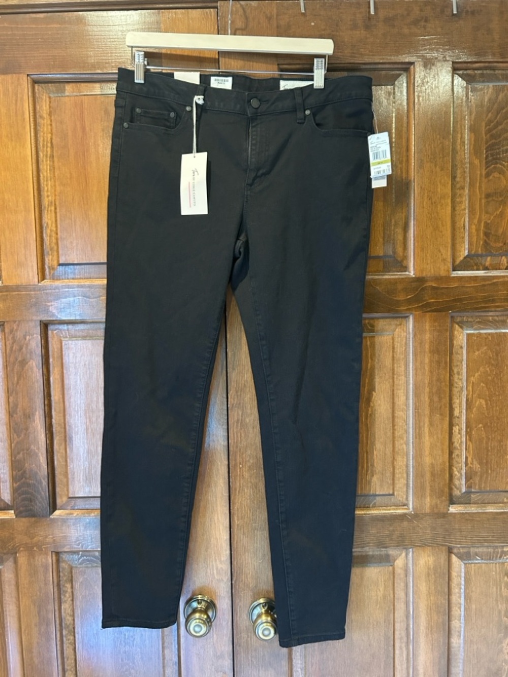 NWT Two by Vince Camuto Black Skinny Jeans Women’s Size 14 / 32 Mid Rise - Picture 2 of 10